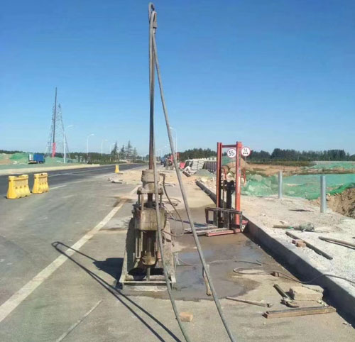 泰和公路高聚物注浆加固